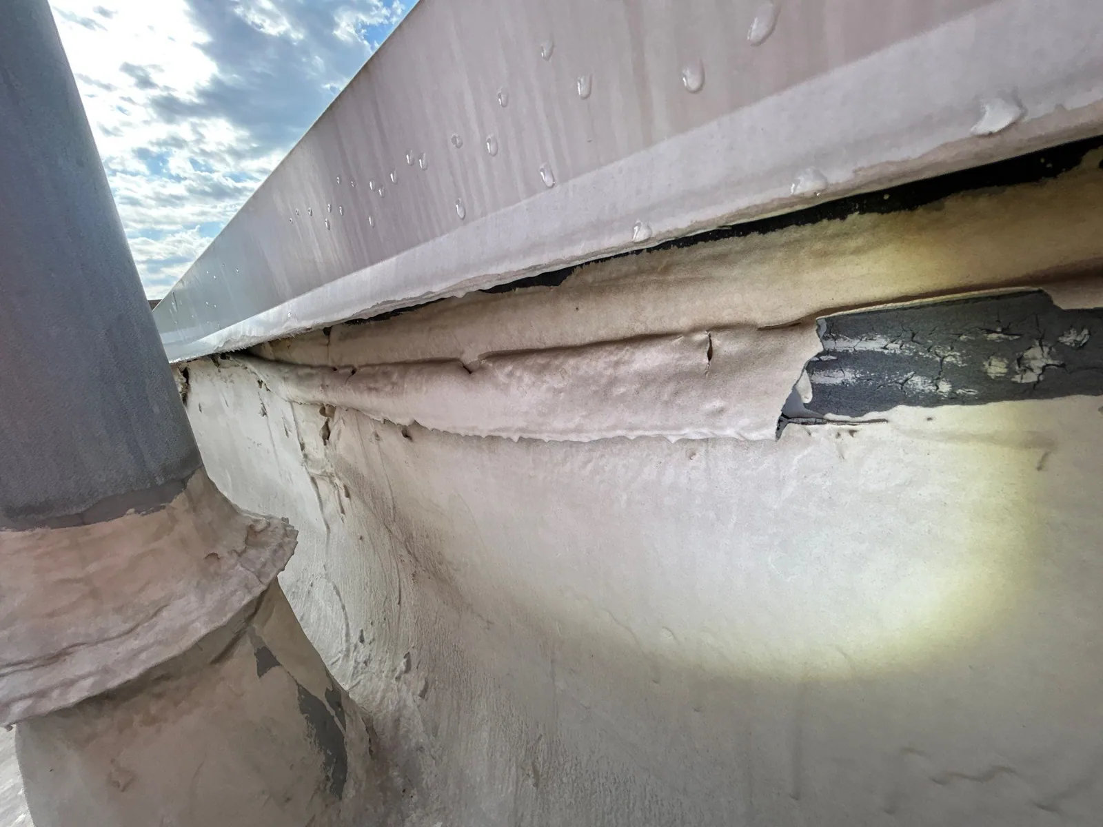 Commercial Roof Membrane Puncture Repair